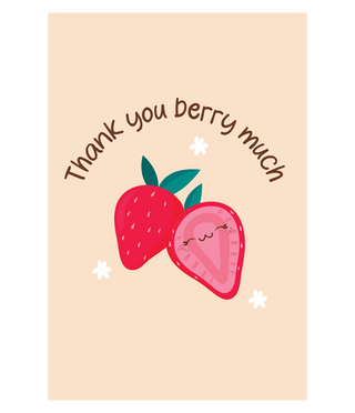 Thank You Berry Much Greeting Card