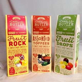 Three boxes of Charles Butler sweets