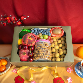 Joyful Blessings CNY Treats and Fruit Gift Box