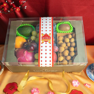 Joyful Blessings CNY Treats and Fruit Gift Box