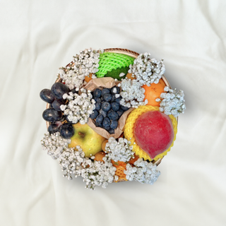 Elegant Bloom Fruit Gift Basket (Classic)