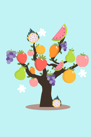 Fruit Tree Greeting Card