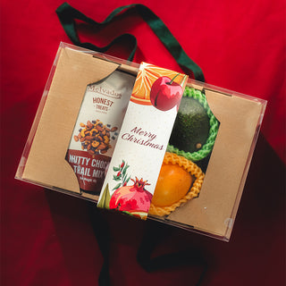 christmas fruit gift box with nuts