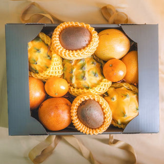 yellow dragonfruit fruit gift box 