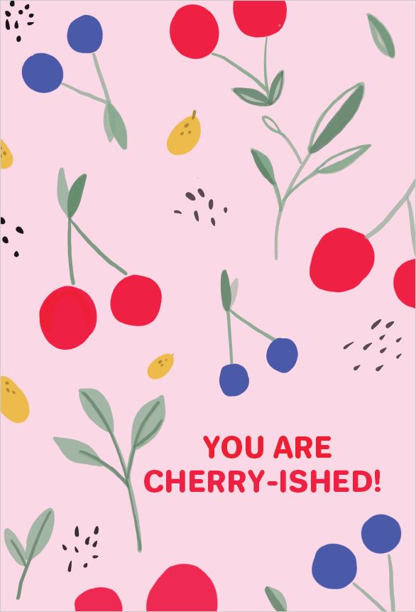 You Are Cherry-ished! Greeting Card - The First Fruits Singapore